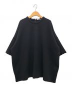 CLANEクラネ）の古着「BULKY LINE HALF SLEEVE TOPS」｜ブラック