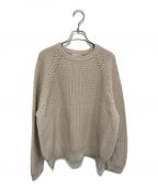 MEYAMEメヤメ）の古着「WOOLCOTTON CREW NECK PO」｜ベージュ