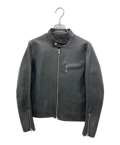 SCYE（サイ）SCYE (サイ) シングルライダースジャケット ブラック サイズ:38の古着・服飾アイテム