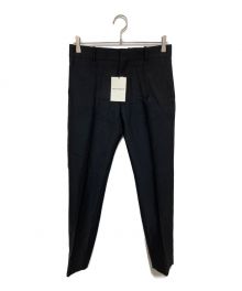 MADISON BLUE（マディソンブルー）の古着「PIN TUCK TAPERD PANTS WOOL」｜ブラック