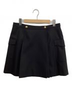 CELINEセリーヌ）の古着「パッチポケットスカート」｜ブラック