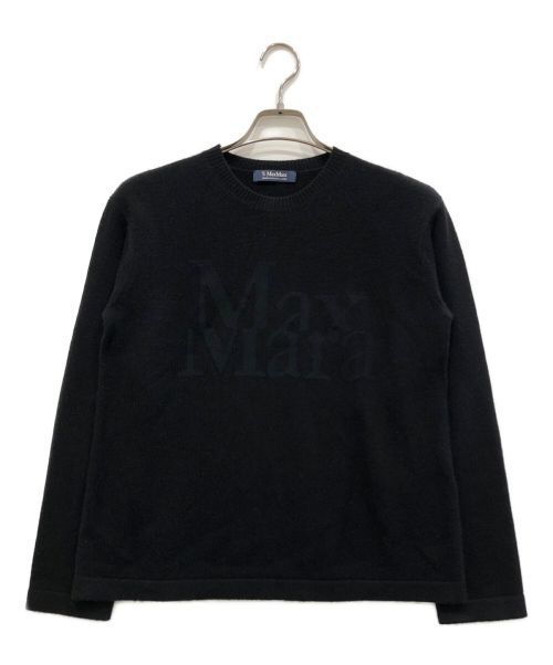 'S Max Mara（エスマックスマーラ）'S Max Mara (エスマックスマーラ) ウールカシミヤロゴニット ブラック サイズ:Sの古着・服飾アイテム