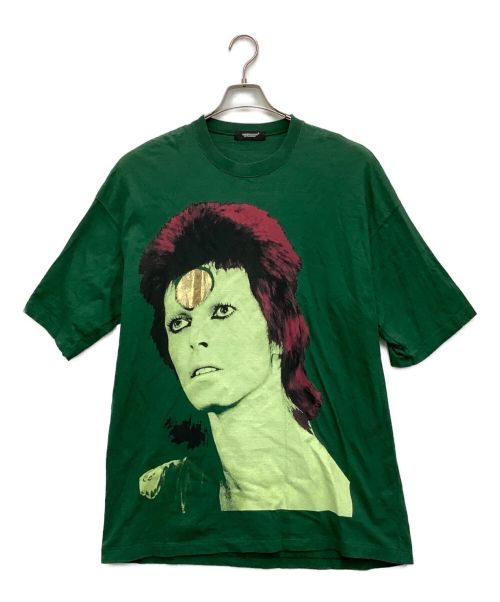 UNDERCOVER（アンダーカバー）UNDERCOVER (アンダーカバー) DAVID BOWIE PRINT TEE グリーン サイズ:FREEの古着・服飾アイテム