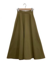 CLANE（クラネ）の古着「DOUBLE CROSS CIRCULAR SKIRT」｜カーキ