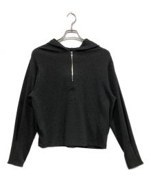 theory（セオリー）の古着「DOUBLE KNIT LT N ZIP PULLOVER」｜グレー