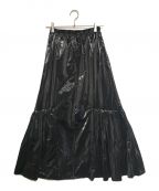 PUBLIC TOKYOパブリックトウキョウ）の古着「グリッターロングスカート」｜ブラック