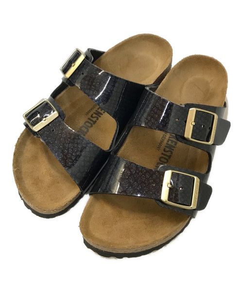 BIRKENSTOCK（ビルケンシュトック）BIRKENSTOCK (ビルケンシュトック) ARIZONA パテントラメサンダル ネイビー サイズ:23cmの古着・服飾アイテム