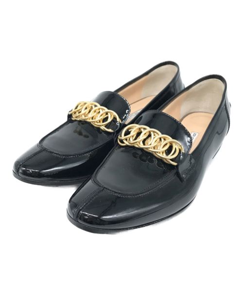 PELLICO（ペリーコ）PELLICO (ペリーコ) パテントビジューローファー Bijou Loafer ビットローファー ブラック サイズ:36 1/2の古着・服飾アイテム