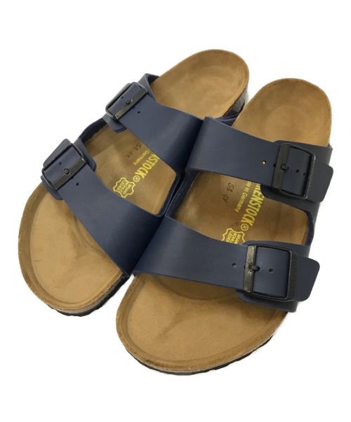 BIRKENSTOCK（ビルケンシュトック）BIRKENSTOCK (ビルケンシュトック) ARIZONA サンダル ネイビー×ブラウン サイズ:27㎝の古着・服飾アイテム