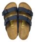 中古・古着 BIRKENSTOCK (ビルケンシュトック) ARIZONA サンダル ネイビー×ブラウン サイズ:27㎝：7000円