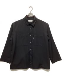 Graphpaper（グラフペーパー）の古着「SELVAGE WOOL L/S BOX SHIRT」｜ブラック