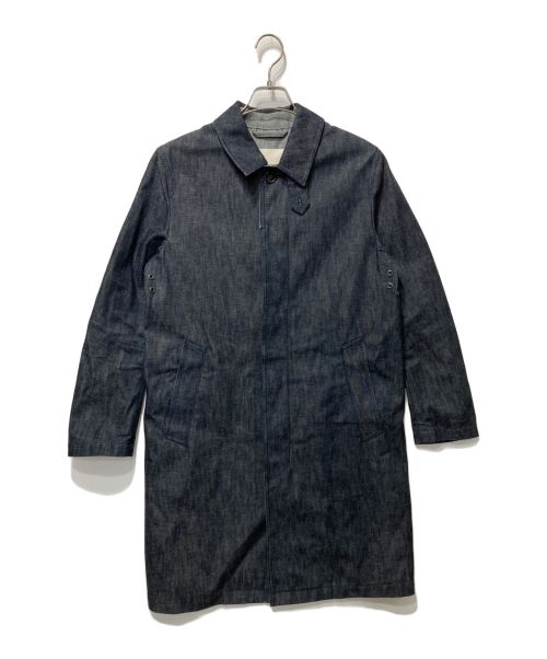 MACKINTOSH（マッキントッシュ）MACKINTOSH (マッキントッシュ) コットンデニムステンカラーコート インディゴ サイズ:36の古着・服飾アイテム