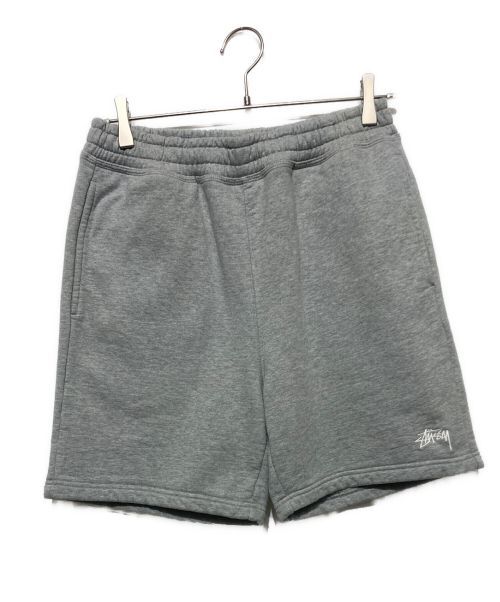 stussy（ステューシー）stussy (ステューシー) Stock Logo short pant ライトグレー サイズ:Sの古着・服飾アイテム