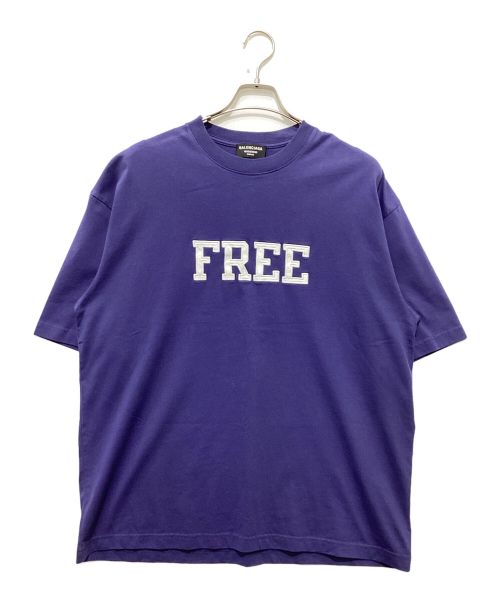 BALENCIAGA（バレンシアガ）BALENCIAGA (バレンシアガ) Free Wide T Shirt フリー ワイド Tシャツ ネイビー サイズ:Sの古着・服飾アイテム