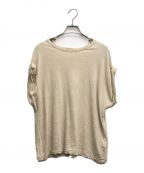 Plageプラージュ）の古着「LINEN COTTON Tシャツ」｜ベージュ