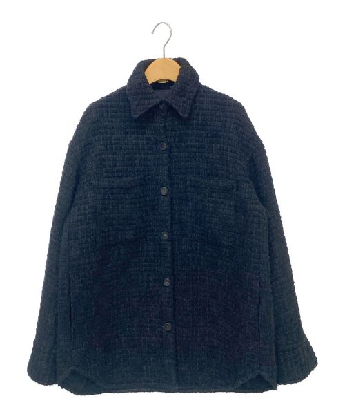 MUSE de Deuxieme Classe（ミューズ ドゥーズィエム クラス）MUSE de Deuxieme Classe (ミューズ ドゥーズィエム クラス) TWEED シャツジャケット ブラック サイズ:-の古着・服飾アイテム