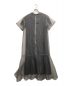 LE CIEL BLEU (ルシェルブルー) Organza Overlay Dress /オルガンザ オーバーラルオーバーラル ドレス グレー サイズ:36：7800円