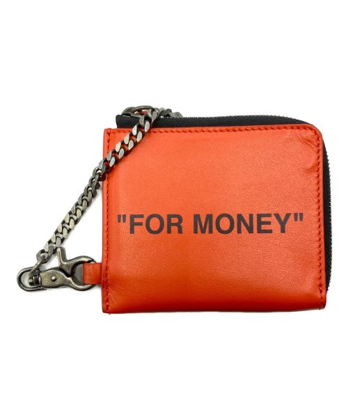 OFFWHITE（オフホワイト）OFFWHITE (オフホワイト) QUOTE CHAIN WALLET レッド サイズ:-の古着・服飾アイテム