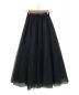 CLANE (クラネ) VOLUME LONG PANIER SKIRT ブラック：11000円