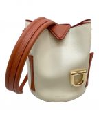 DANSE LENTEダンス・レンテ）の古着「Josh Leather Shoulder Bag」｜オフホワイト×キャメル