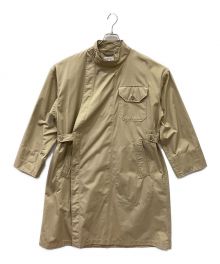 Engineered Garments（エンジニアド ガーメンツ）の古着「ノーカラートレンチコート」｜ベージュ