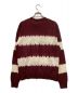 nagonstans (ナゴンスタンス) tie-dye knit pullover ボルドーホワイト サイズ:M 未使用品：12000円