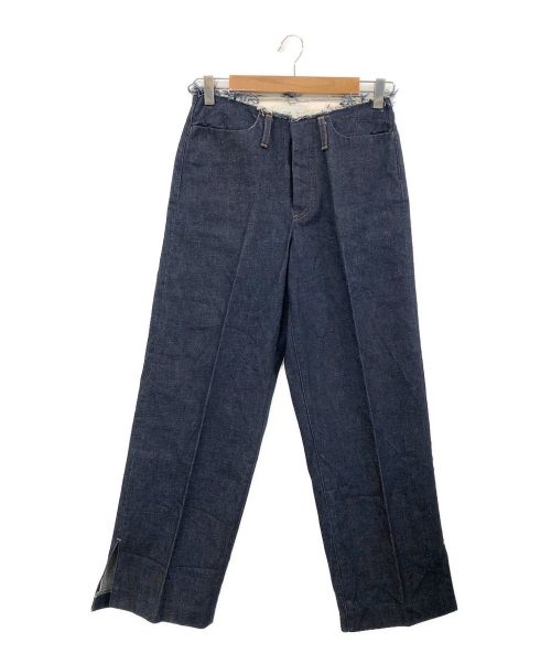 TANAKA（タナカ）TANAKA (タナカ) UNFINISHED JEAN TROUSERS インディゴ サイズ:25の古着・服飾アイテム