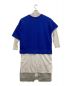 ENFOLD (エンフォルド) バックウォームレイヤードドレス ブルー サイズ:36：12800円