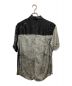 song for the mute (ソングフォーザミュート) 21.1 NAIVE VISCOSE OVERSIZED SHIRT グレー×ブラック サイズ:44：8000円