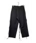 SHAREEF (シャリーフ) DOUBLE CLOTH WIDE PANTS ダブルクロスワイドパンツ ブラック サイズ:1：12000円