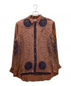 MAGLIANOマリアーノ）の古着「SURPLUS FOULARD PATCH SHIRT」｜ブラウン