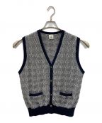 6(ROKU) BEAUTY&YOUTHロク ビューティーアンドユース）の古着「CHIDORI KNIT VEST」｜ネイビー