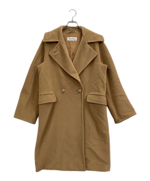 MaxMara（マックスマーラ）MaxMara (マックスマーラ) ウールカシミヤコート ベージュ サイズ:36の古着・服飾アイテム