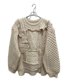 stein（シュタイン）の古着「OVERSIZED INTERLACED CABLE KNIT」｜ベージュ