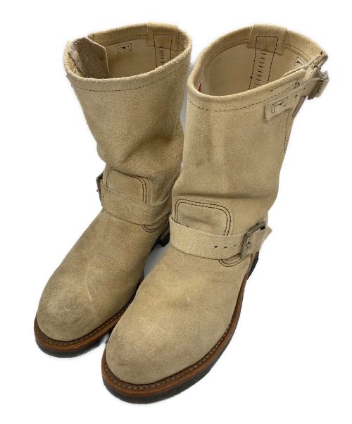 RED WING（レッドウィング）RED WING (レッドウィング) エンジニアブーツ ベージュ サイズ:US81/2の古着・服飾アイテム