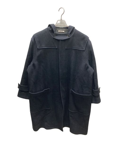 AURALEE（オーラリー）AURALEE (オーラリー) WOOL SILK MELTON DUFFLE COAT/ウールシルクメルトンダッフルコート ブラック サイズ:4の古着・服飾アイテム