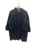 AURALEE（オーラリー）の古着「WOOL SILK MELTON DUFFLE COAT/ウールシルクメルトンダッフルコート」｜ブラック