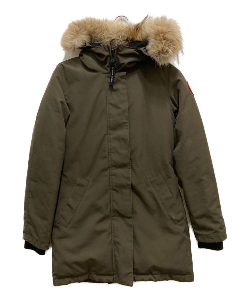 CANADA GOOSE（カナダグース）CANADA GOOSE (カナダグース) ダウンコート オリーブ サイズ:XSの古着・服飾アイテム