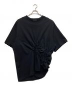 s'yteサイト）の古着「40/2CottonJersey Lattice Smocking T-shirt」｜ブラック