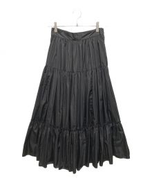 PRADA（プラダ）の古着「Re-Nylon light full tiered skirt　フルスカート」｜ブラック