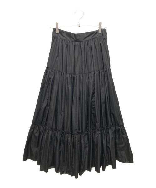 PRADA（プラダ）PRADA (プラダ) Re-Nylon light full tiered skirt　フルスカート ブラック サイズ:42Sの古着・服飾アイテム