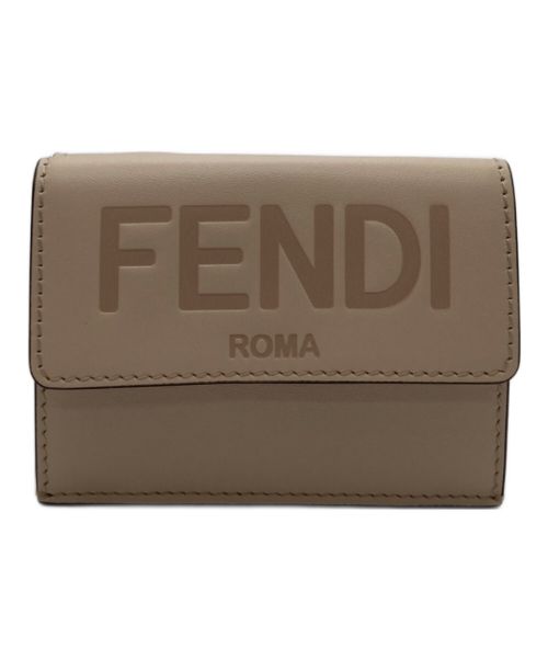 FENDI（フェンディ）FENDI (フェンディ) 3つ折り財布 ピンクの古着・服飾アイテム