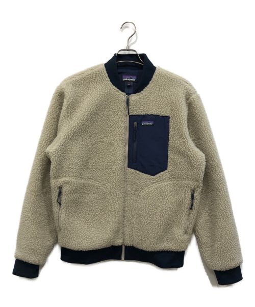 Patagonia（パタゴニア）Patagonia (パタゴニア) Retro-X Bomber Jacket ベージュ×ネイビー サイズ:Mの古着・服飾アイテム