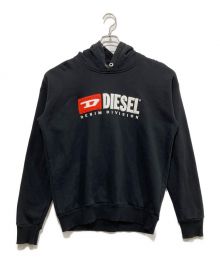 DIESEL（ディーゼル）の古着「プルオーバーパーカー」｜ブラック