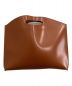 PELULU.TOKYO (ペルル トウキョウ) Flat minimal leather bag ブラウン：5000円