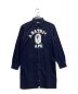 A BATHING APE（アベイシングエイプ）の古着「COLLEGE SHIRT ONEPIECE L」｜ネイビー