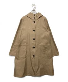 BLUE LABEL CRESTBRIDGE（ブルーレーベルクレストブリッジ）の古着「チェックコットンダブルフェイスリバーシブルコート」｜ベージュ