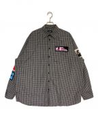 RAF SIMONSラフシモンズ）の古着「MY OWN PRIVATE ANTWERP PATCH SHIRTS」｜ブラック