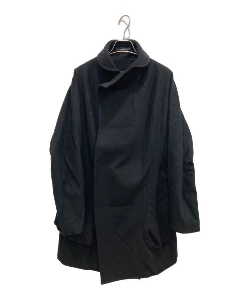 Yohji Yamamoto FEMME（ヨウジヤマモトファム）Yohji Yamamoto FEMME (ヨウジヤマモトファム) ラップデザインコート ブラック サイズ:Mの古着・服飾アイテム