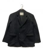 Dunstダンスト）の古着「UNISEX LAYERED HEAVY WOOL BLAZER」｜ブラック